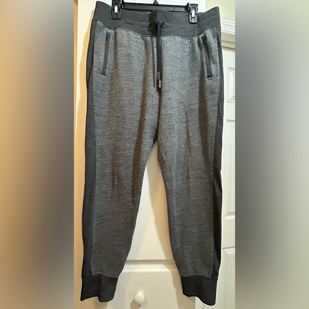 Lululemon Gray Sweatpants with Elastic Cuffs and Drawstring Waistband